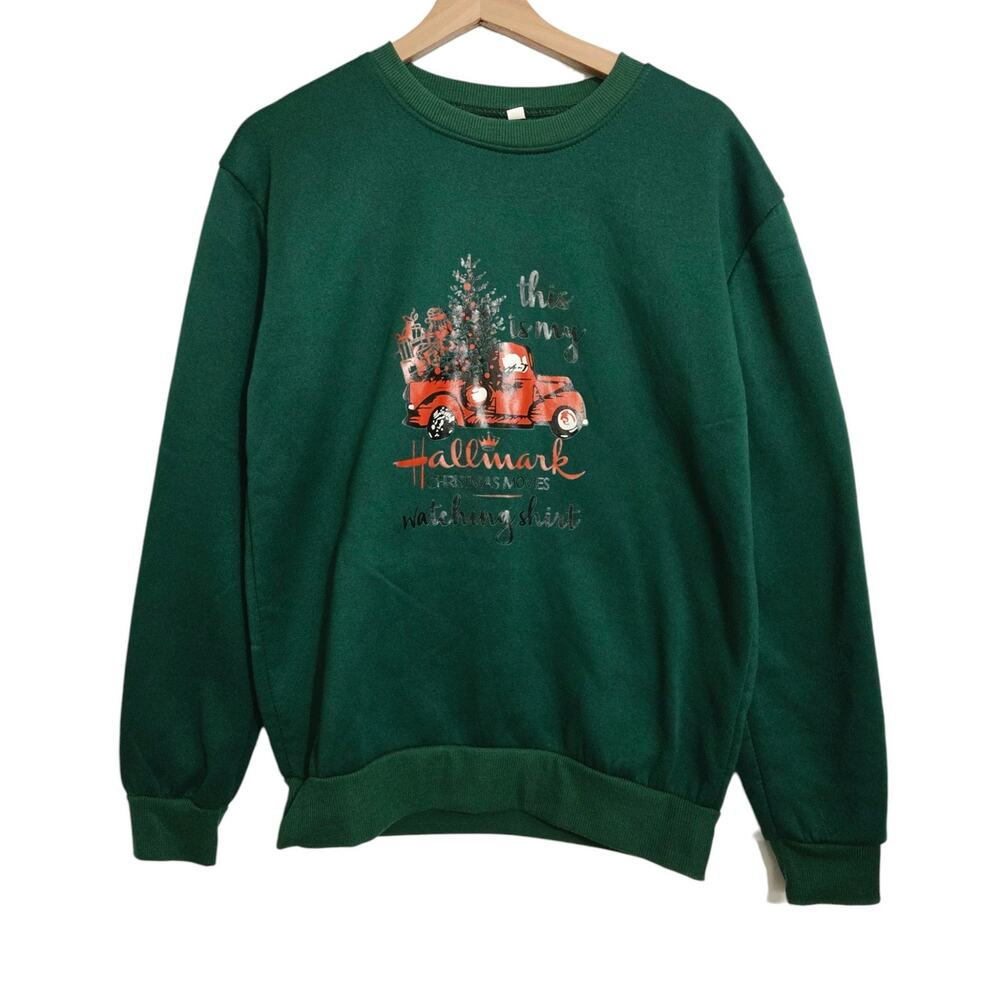 Funny Soft Cozy Holiday Sweatshirt Hallmark Christmas Movie Watching Sweatshirt